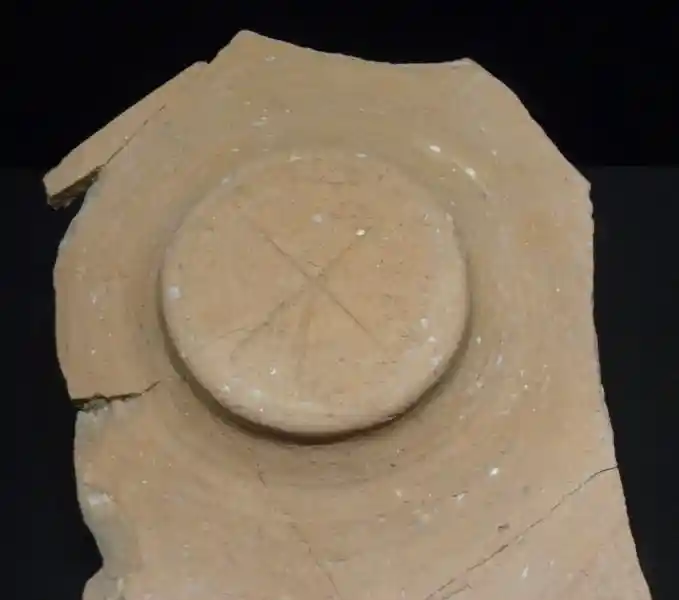 Ceramic stone, solar cross